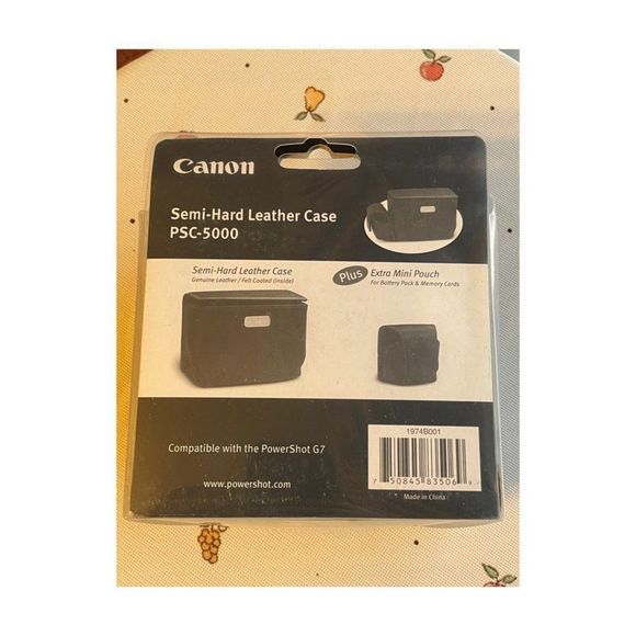 Canon PSC-5000 Semi-Hard Leather Case for G7/G9 Cameras - Picture 3 of 6